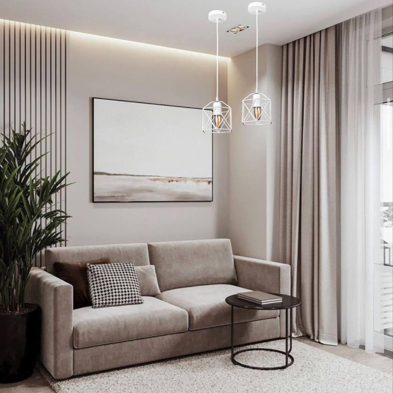 Підвісний світильник Levistella 56-PR101F-1 WH фігурний Білий (56-PR101F-1 WH) - фото 4 Підвісний світильник Levistella 56-PR101F-1 WH фігурний Білий (56-PR101F-1 WH) - фото 4