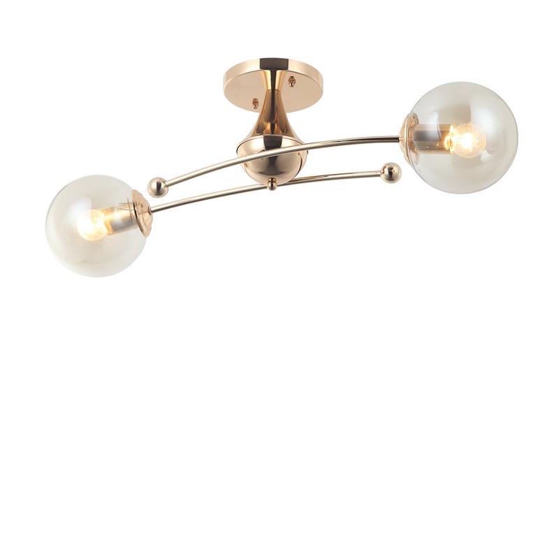 Люстра потолочная Light House SRS-16077/2 на две лампы Золото