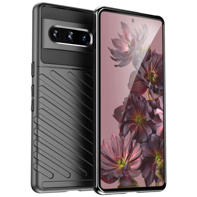 Чехол Deexe Thunder Series для Google Pixel 7 Pro (черный)