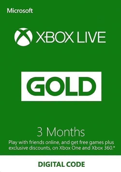 Підписка Xbox Live Gold на 3 місяці Xbox 360/One/Series для всіх регіонів і країн