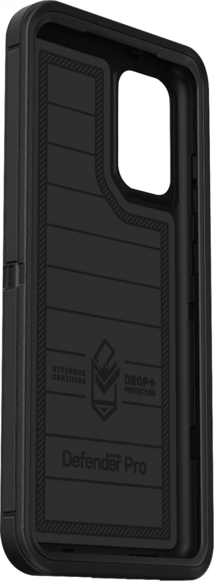 Чехол противоударный с клипсой подставкой OtterBox Defender Series Pro для Samsung Galaxy S20 Plus Black - фото 6