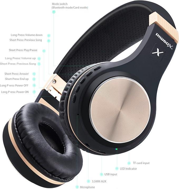 Навушники бездротові Riwbox XBT-80 з мікрофоном - фото 3 Навушники бездротові Riwbox XBT-80 з мікрофоном - фото 3