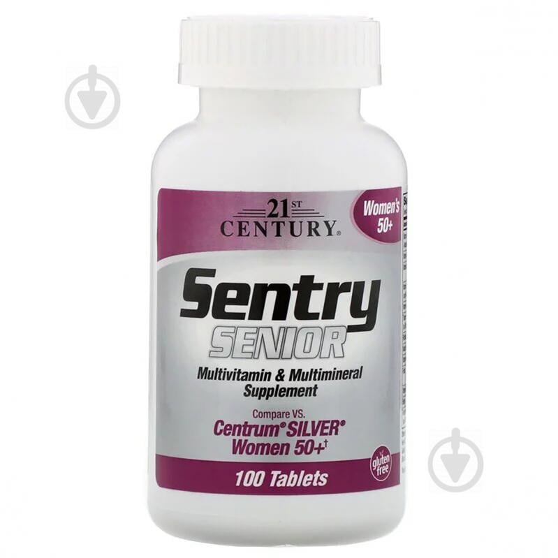 Мультивитамины и мультиминералы для женщин 50+ 21st Century Sentry Senior 100 таблеток (CEN27542)