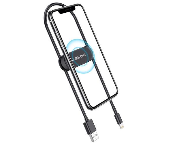 Держатель автомобильный магнитный Borofone BH28 Black - фото 5