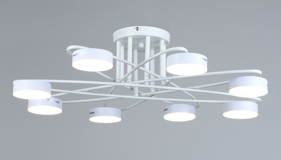 Люстра светодиодная акриловая Sirius B N4248/8 WT 112W