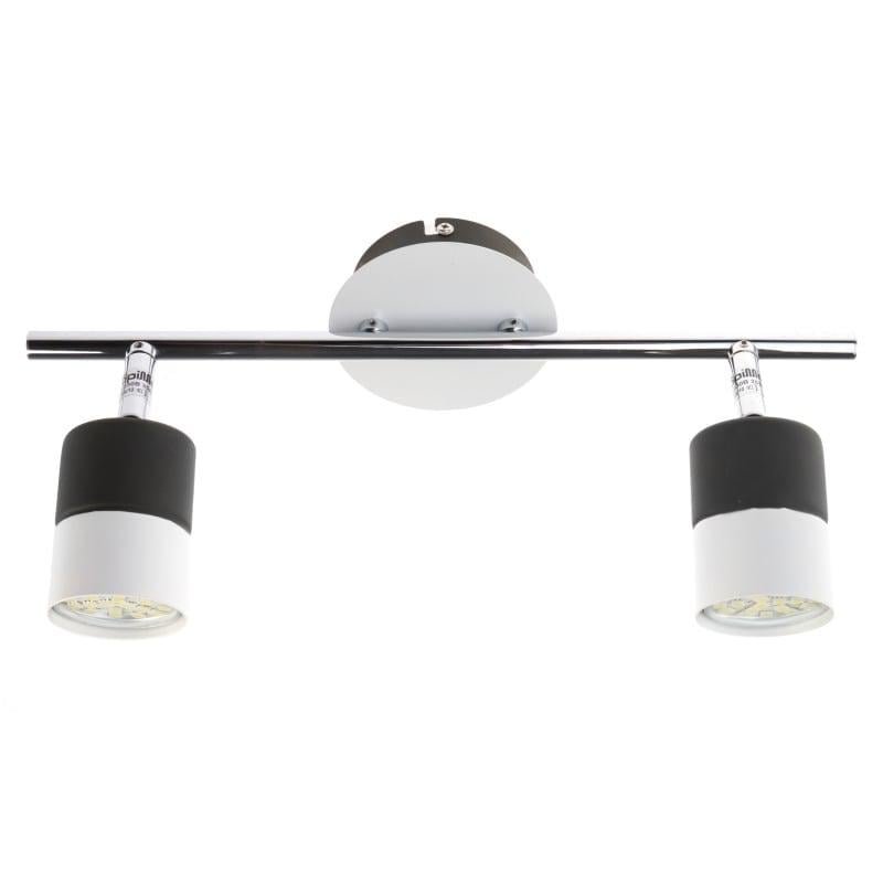 Светильник спот Brille HTL-183/2 GU10 BK+WH (26-720)