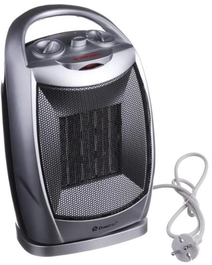 Тепловентилятор-обігрівач Domotec Heater MS-5905 1500 Вт 3 режими Сірий (34153)