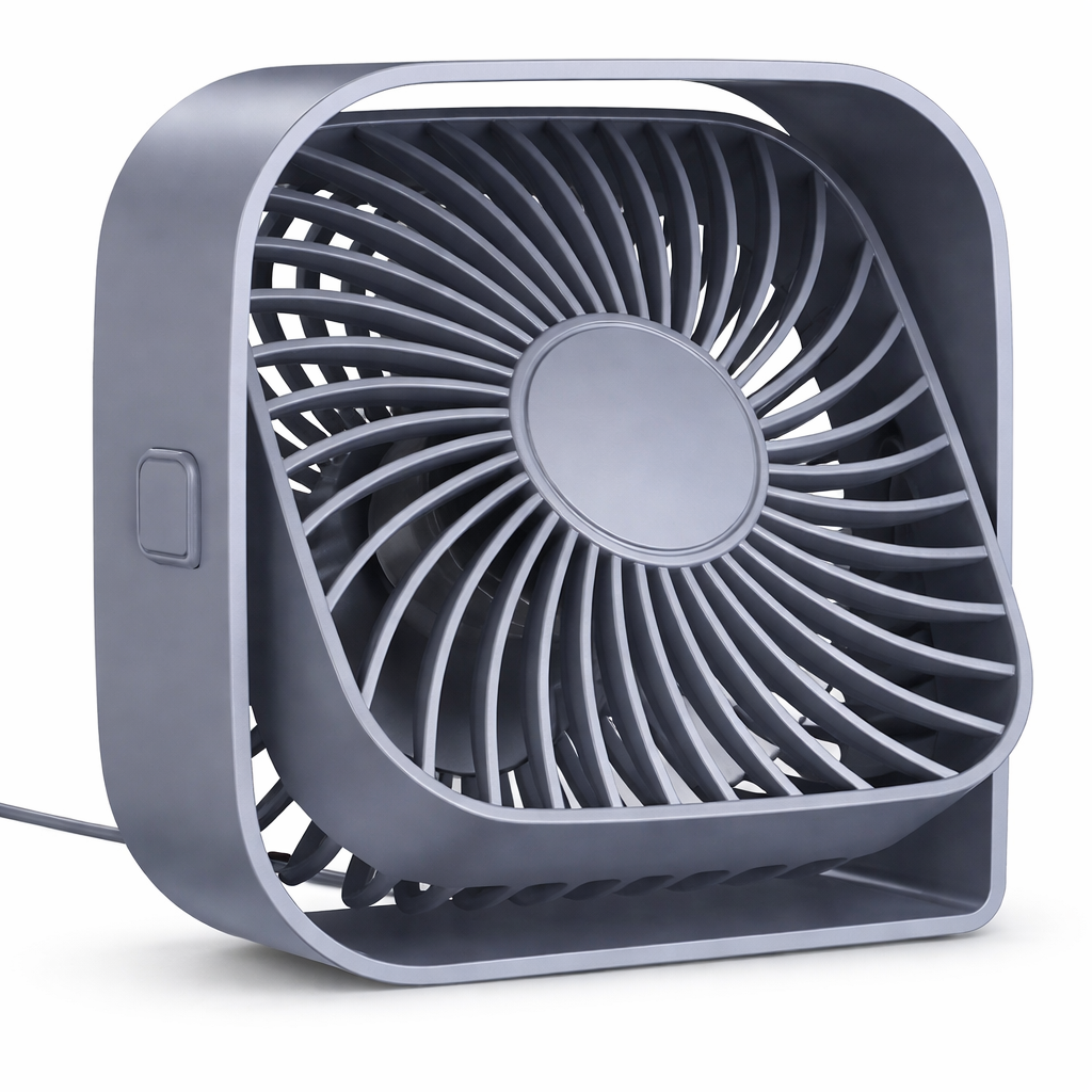 Вентилятор USB портативный настольный с регулировкой скорости TOPK K50 Grey