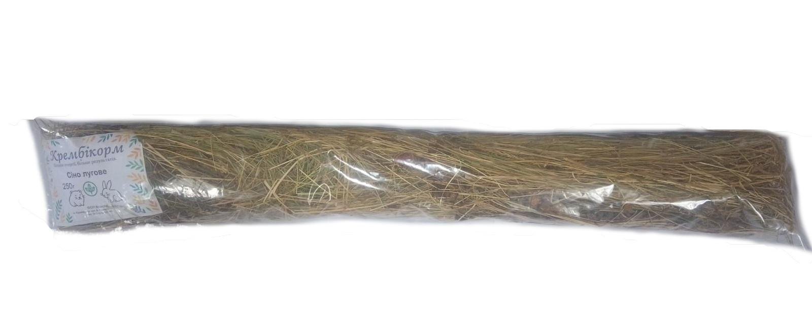 Сено луговое перебранное для гризунов Крембікорм 250 г