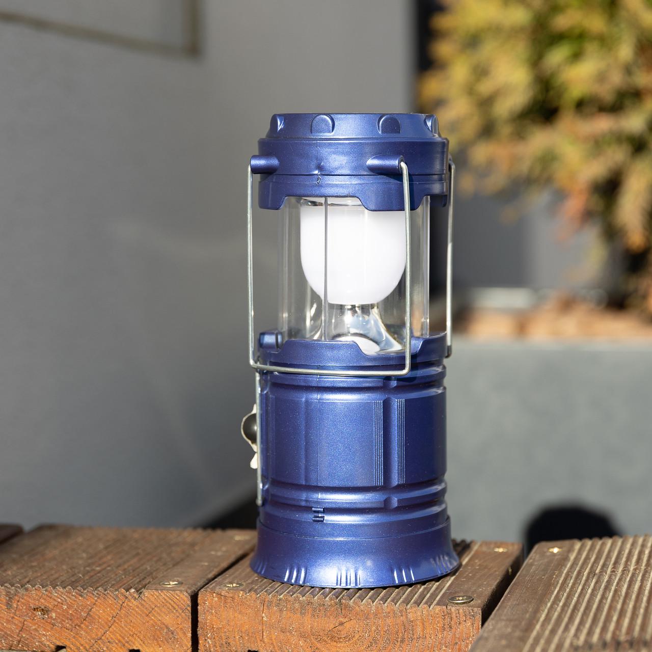 Ліхтар кемпінговий акумуляторний підвісний USB 9x20 см 36 Вт Синій (7188) - фото 8 Ліхтар кемпінговий акумуляторний підвісний USB 9x20 см 36 Вт Синій (7188) - фото 8