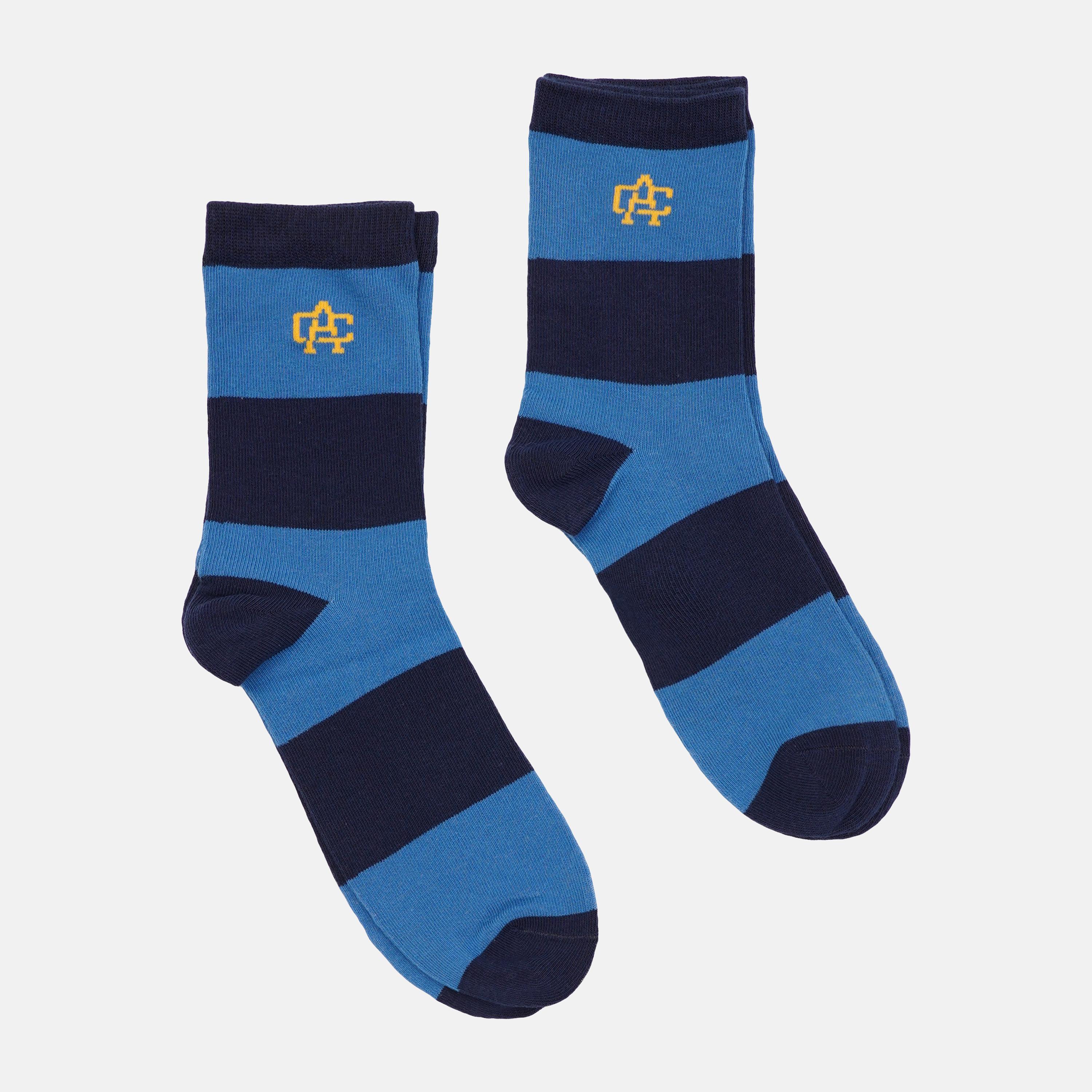 Шкарпетки H&M смужка р. 34-36 2 пари Синій (601782761)