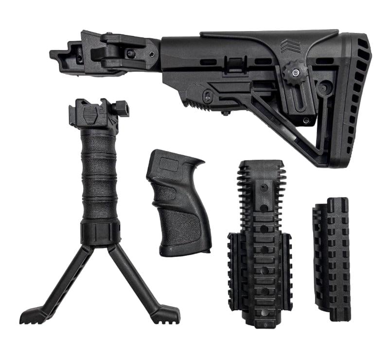 Обвіс на АК-47 Attack приклад телескопічний складаний Обвіс на АК-47 Attack приклад телескопічний складаний