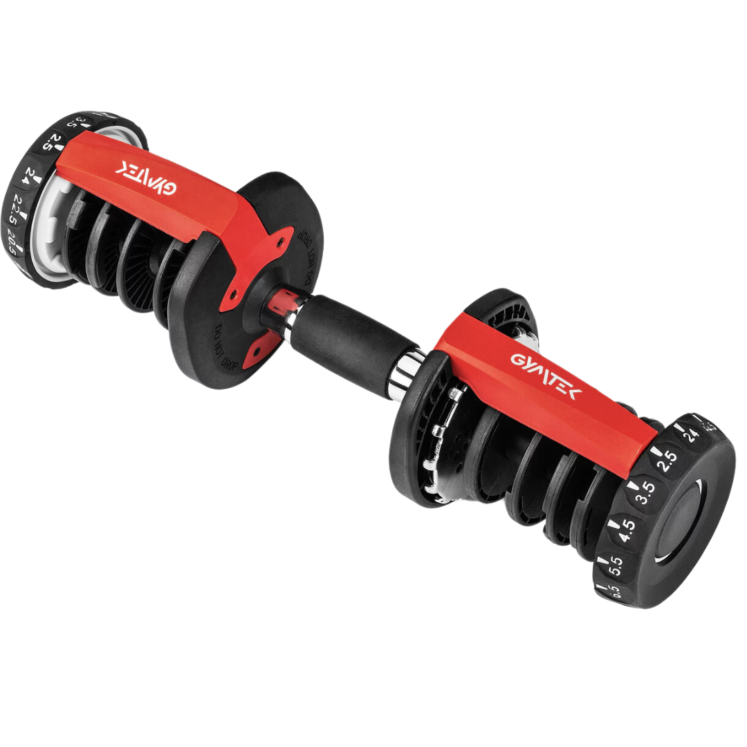Гантель розбірна регульована Gymtek 2,5-24 кг Червоний - фото 9 Гантель розбірна регульована Gymtek 2,5-24 кг Червоний - фото 9