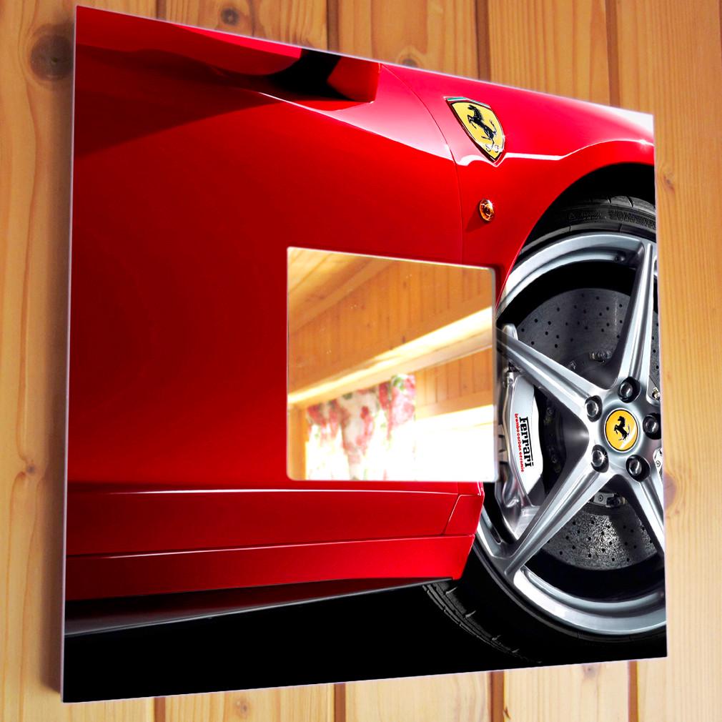 Зеркало декоративное Ferrari 260х260 мм (M03844)