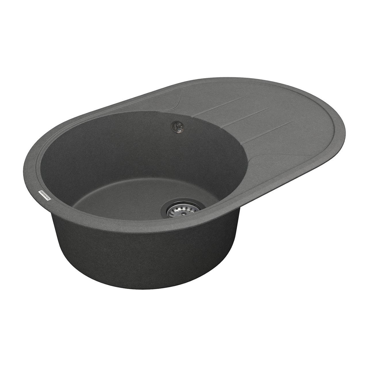 Мойка кухонная VANKOR Sity SMO 02.78 + сифон 765х500х200 мм Gray - фото 4