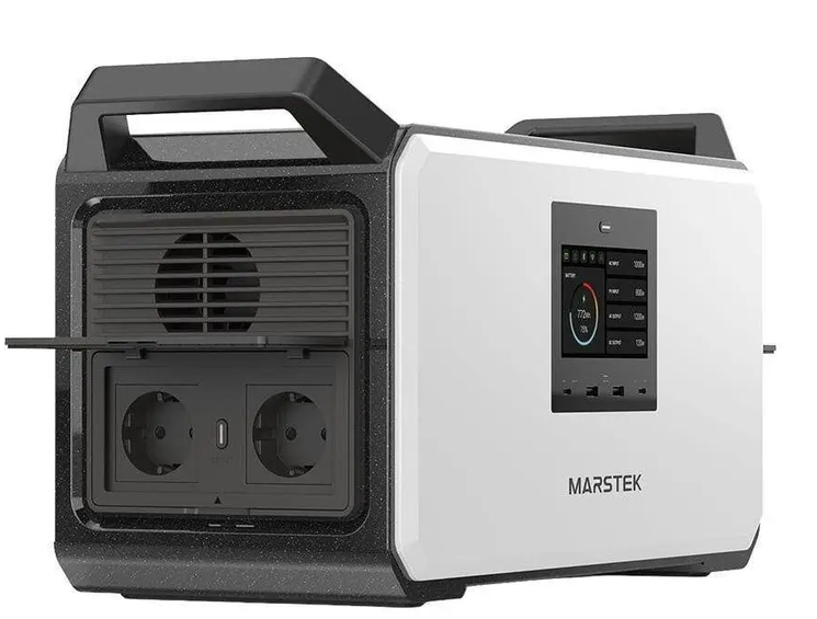 Зарядная станция портативная Marstek 1800 Вт 1030 Вт/ч LiFePO4 UPS 2 розетки Белый