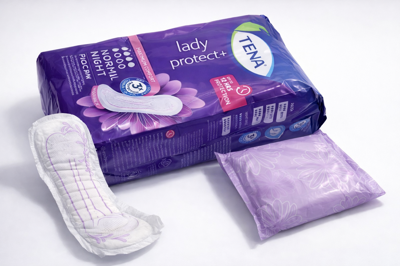 Урологические прокладки Tena Lady Protect+ Normal Night 5 капель с клейким основанием 10 шт. 30 см (32389960)