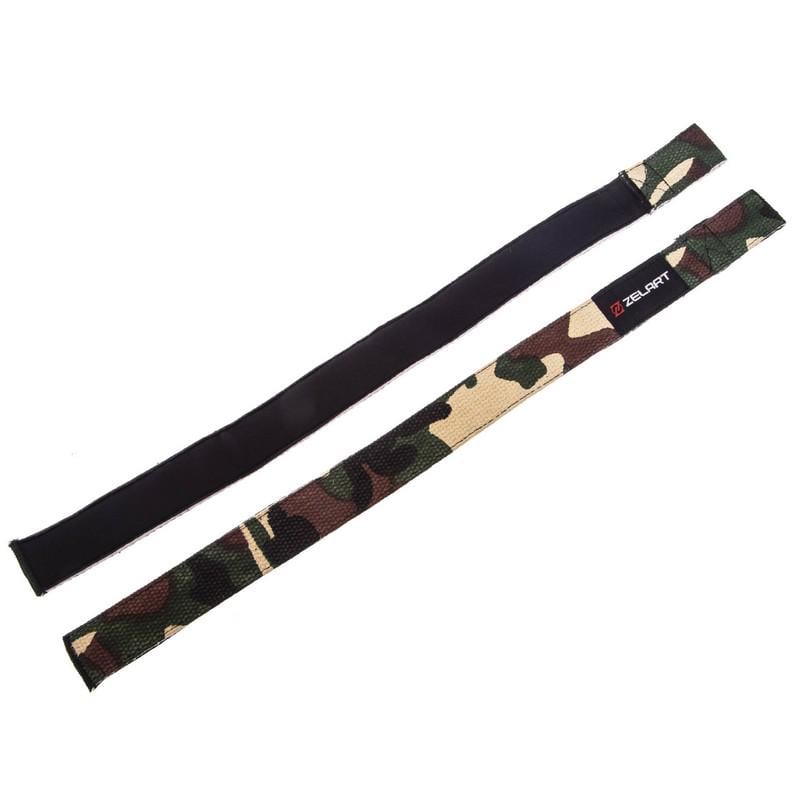 Лямки для тяги Zelart SB-167066 полиэстер 2 шт. 52х3,8 см Камуфляж (SB-167066) - фото 5 Лямки для тяги Zelart SB-167066 полиэстер 2 шт. 52х3,8 см Камуфляж (SB-167066) - фото 5