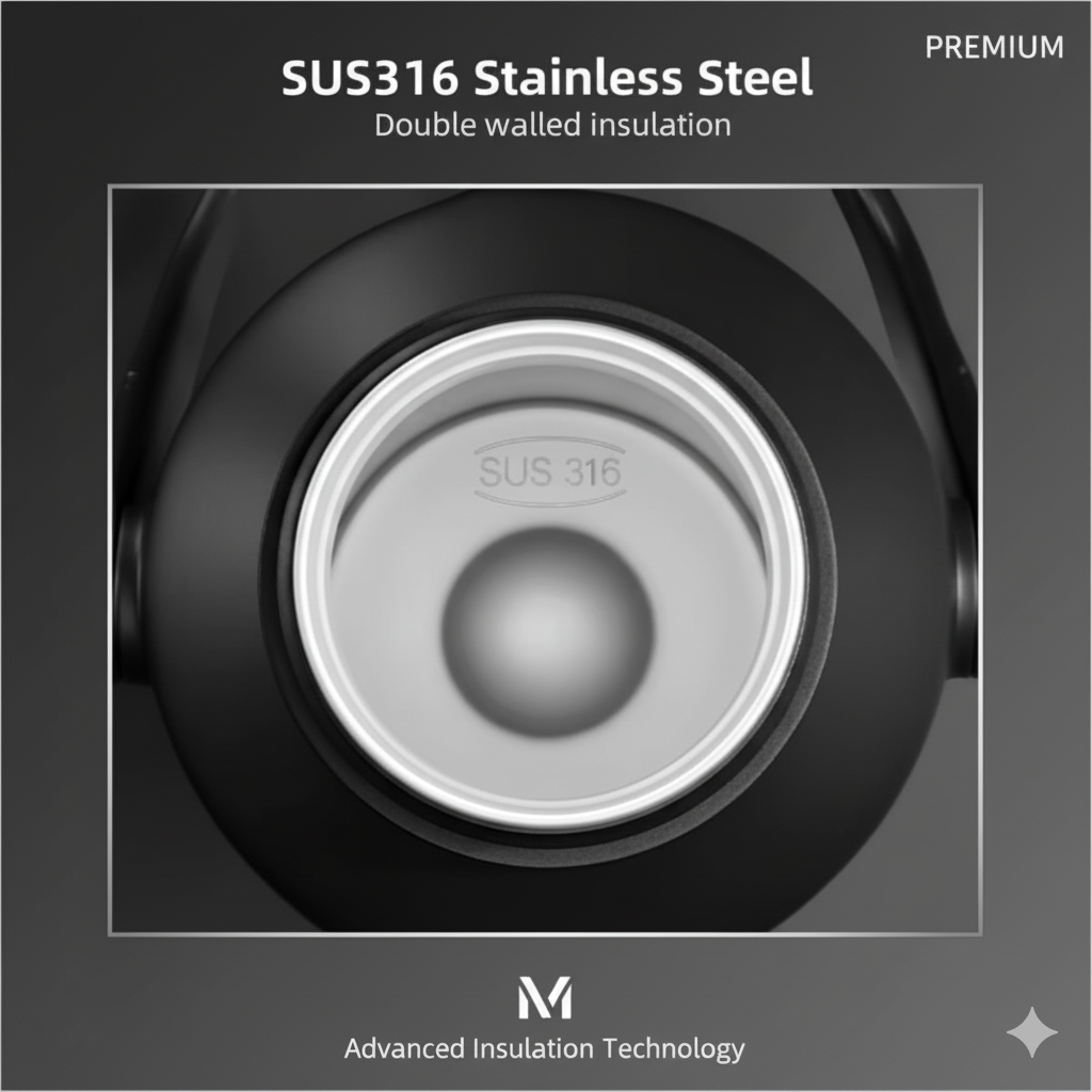 Термос из нержавеющей стали KANGZYUAN с двойной стенкой вакуумный 2000 мл градиент Черный (2458474288) - фото 3 Термос из нержавеющей стали KANGZYUAN с двойной стенкой вакуумный 2000 мл градиент Черный (2458474288) - фото 3