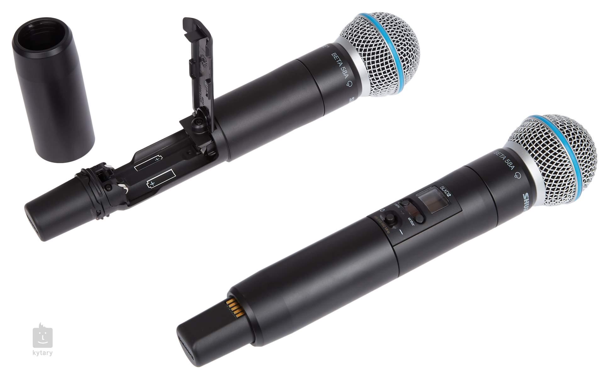 Радіосистема на два мікрофони SHURE SLXD24D BETA 58A (0079) - фото 3 Радіосистема на два мікрофони SHURE SLXD24D BETA 58A (0079) - фото 3