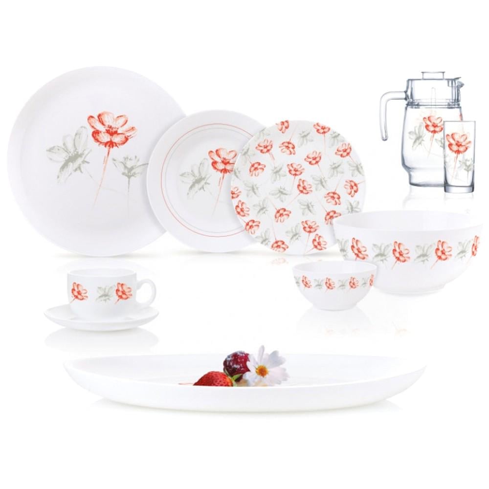 Сервіз столовий Luminarc Diwali Petalo 46 пр. Grey (Q7821) Сервіз столовий Luminarc Diwali Petalo 46 пр. Grey (Q7821)