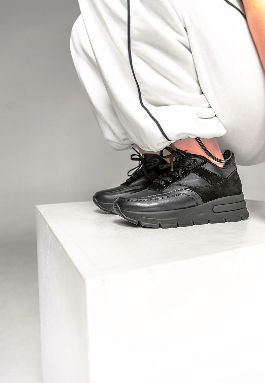 Кроссовки женские зимние замша р. 41 Черный (2015038514) - фото 5 Кроссовки женские зимние замша р. 41 Черный (2015038514) - фото 5