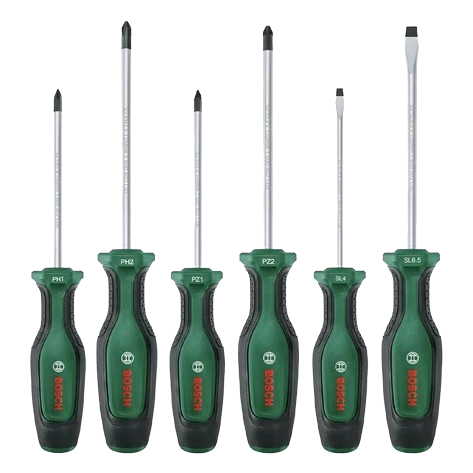 Набір викруток Bosch Professional 1600A02BX7 PH/PZ/SL із міцним стрижнем 7 шт. Зелений (648631) Набір викруток Bosch Professional 1600A02BX7 PH/PZ/SL із міцним стрижнем 7 шт. Зелений (648631)
