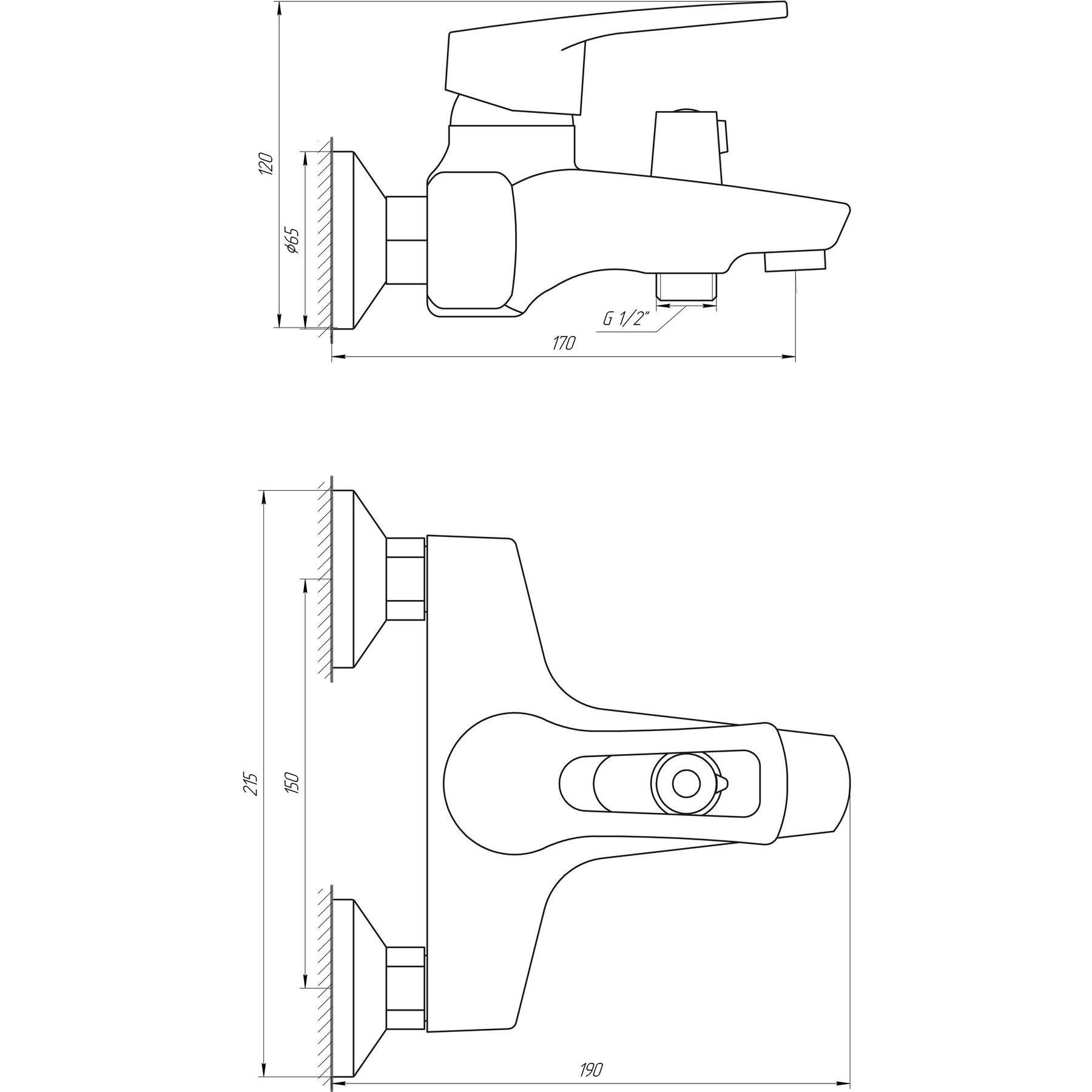 ᐉ Змішувач для ванни Domino Sirius Dsv-102ne • Краща ціна в Києві 