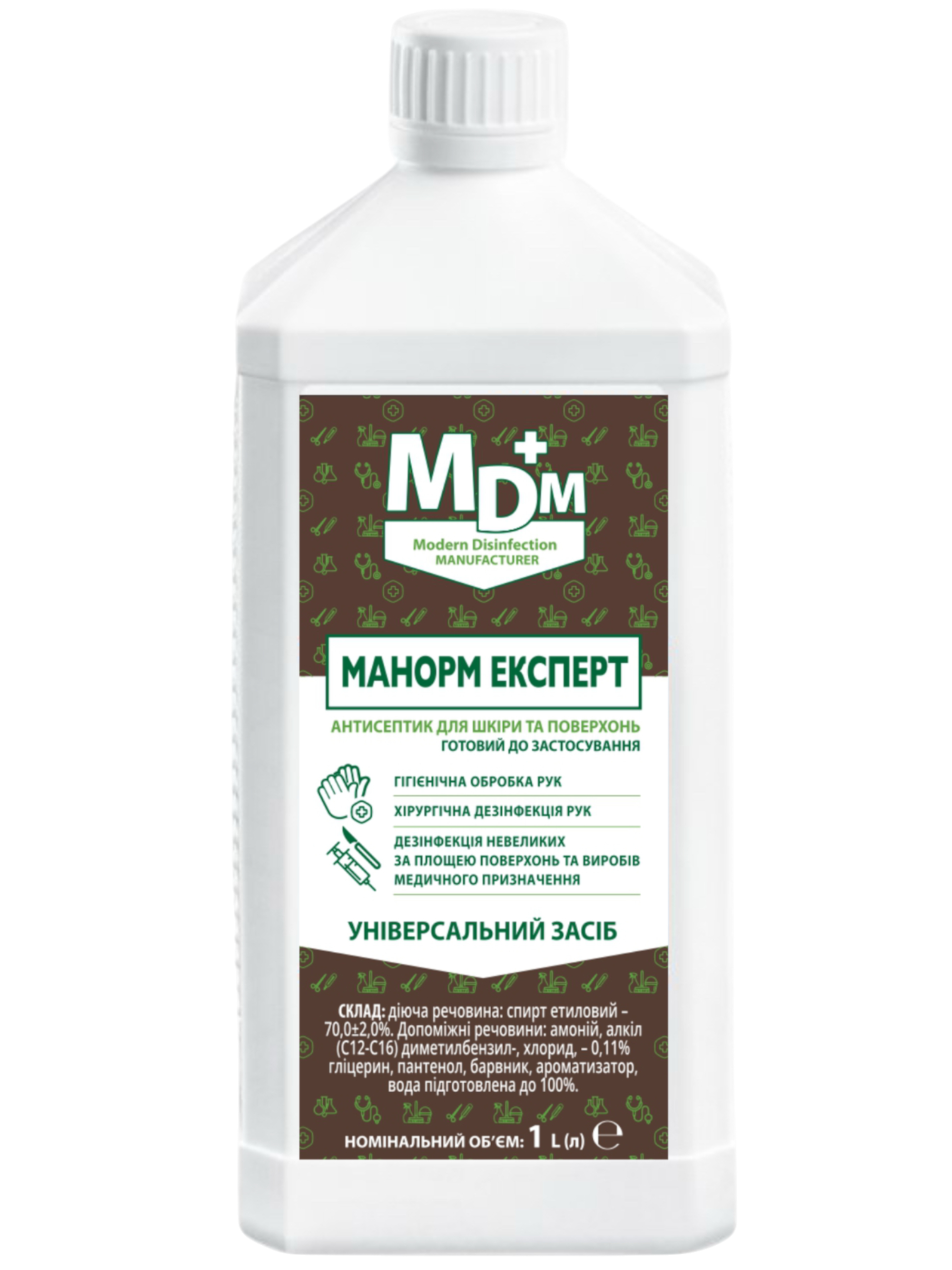 Средство дезинфекционное Манорм Эксперт с красителем 1 л (MED014623)