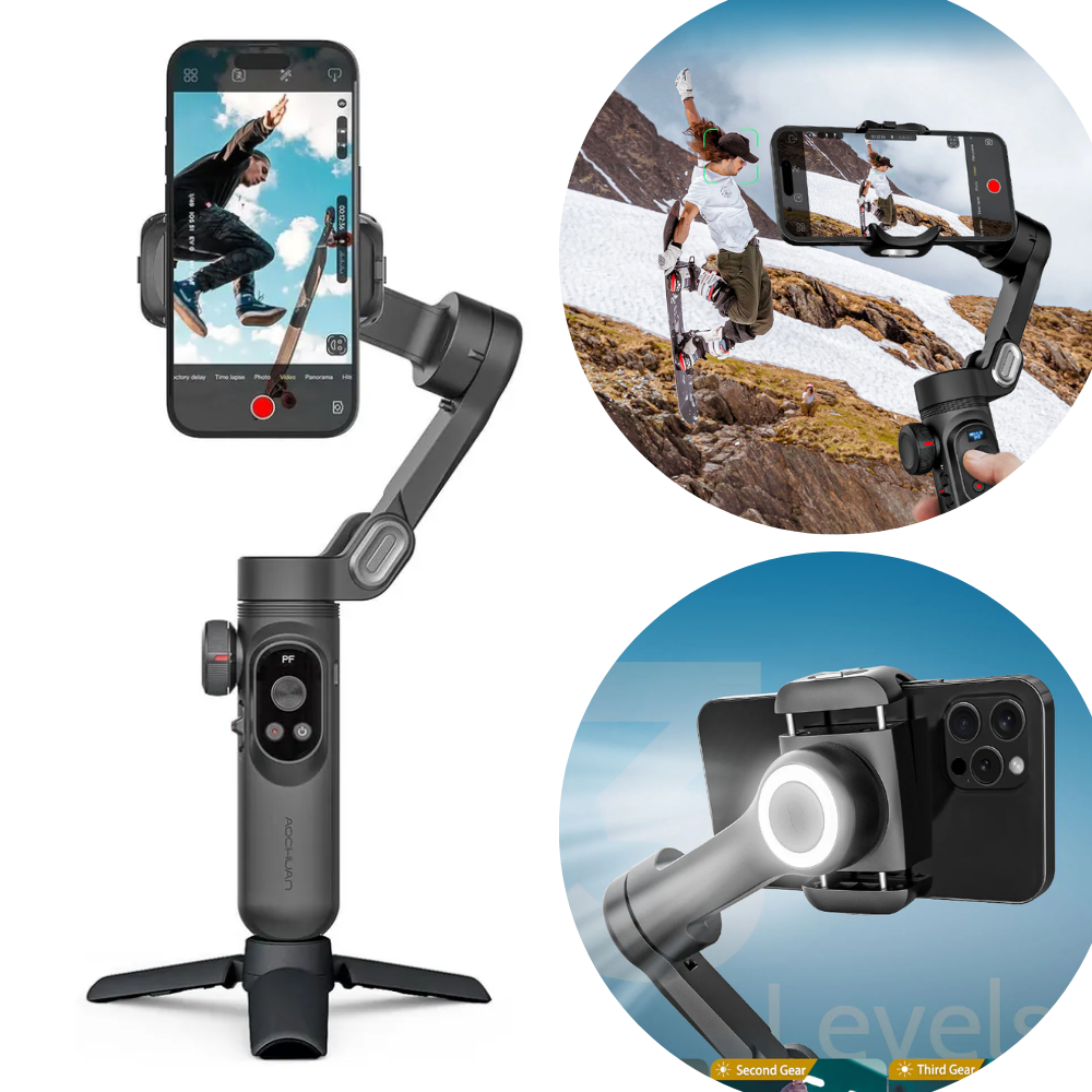 Смарт-стедикам для телефона Aochuan SMARTxPro 3-осевой Черный (SMARTXPro) - фото 3 Смарт-стедикам для телефона Aochuan SMARTxPro 3-осевой Черный (SMARTXPro) - фото 3