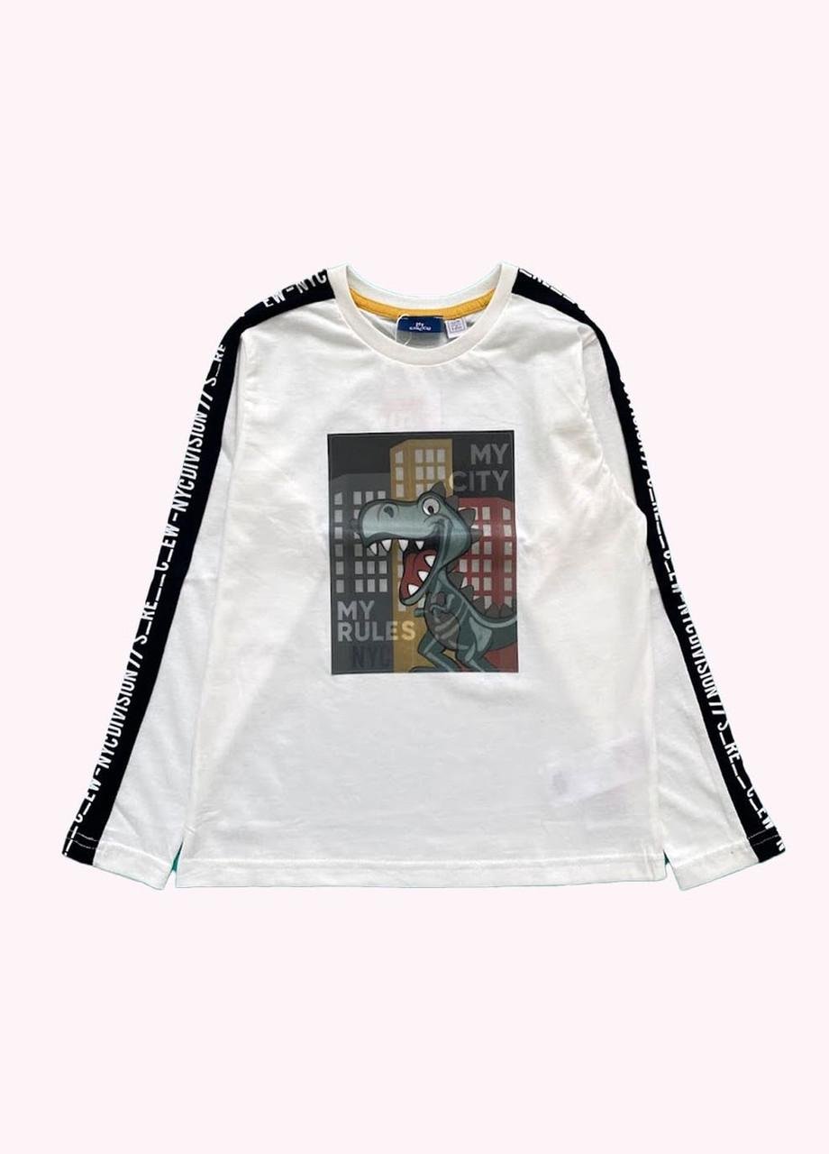 Реглан детский Chicco с принтом 7-8 лет 122 см Белый (2081861219)