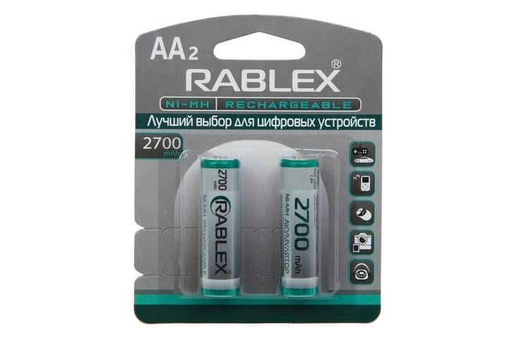 Аккумулятор Rablex HR6 AA NI-MH 2700 mAh 2 шт. (30151119ER)