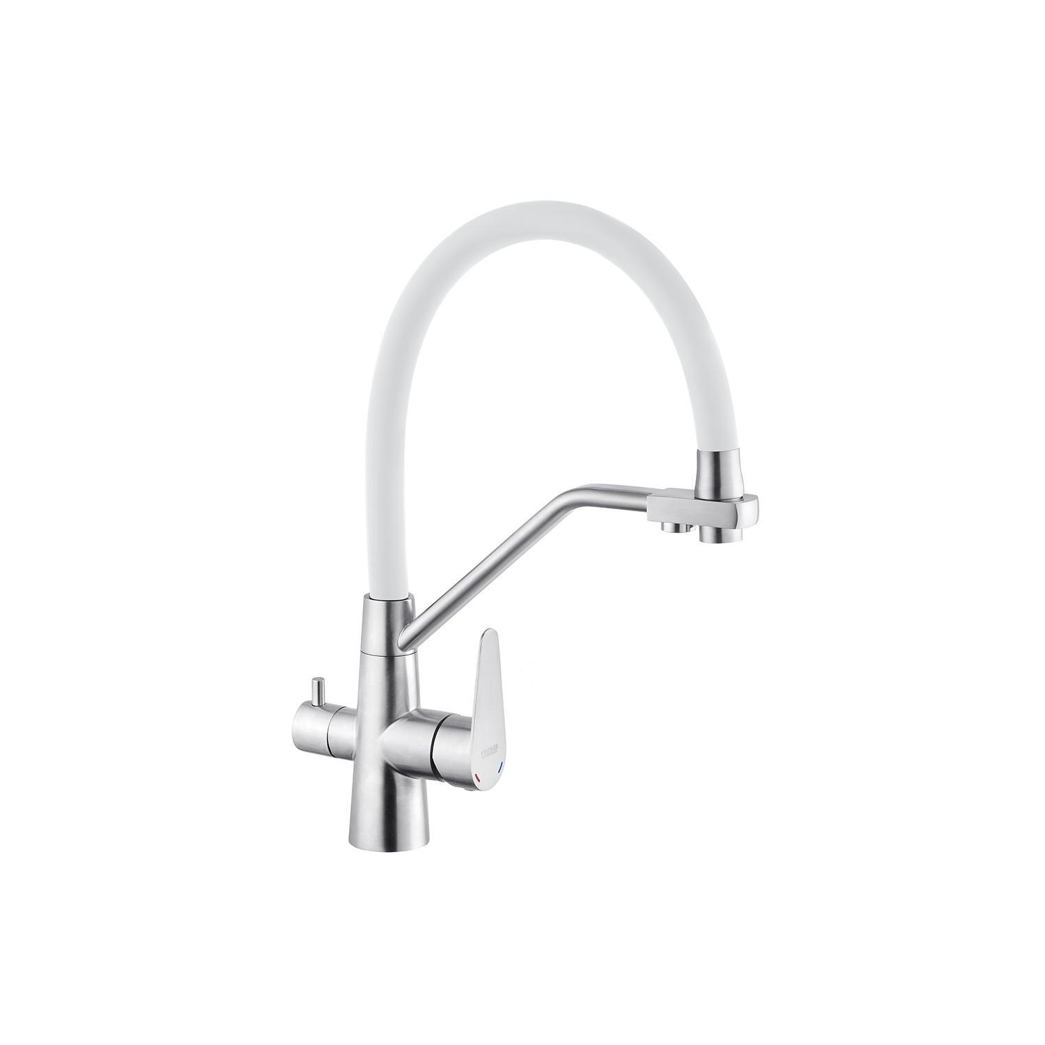 Смеситель для кухни Kroner KRM Edelstahl Klassisch ESG03817WHI CV027938 (38109)
