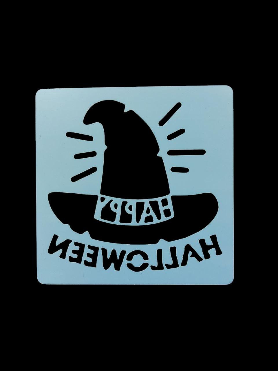 Трафарет на Хэллоуин Шляпа 13x13 см Серый (7615/50) - фото 2 Трафарет на Хэллоуин Шляпа 13x13 см Серый (7615/50) - фото 2