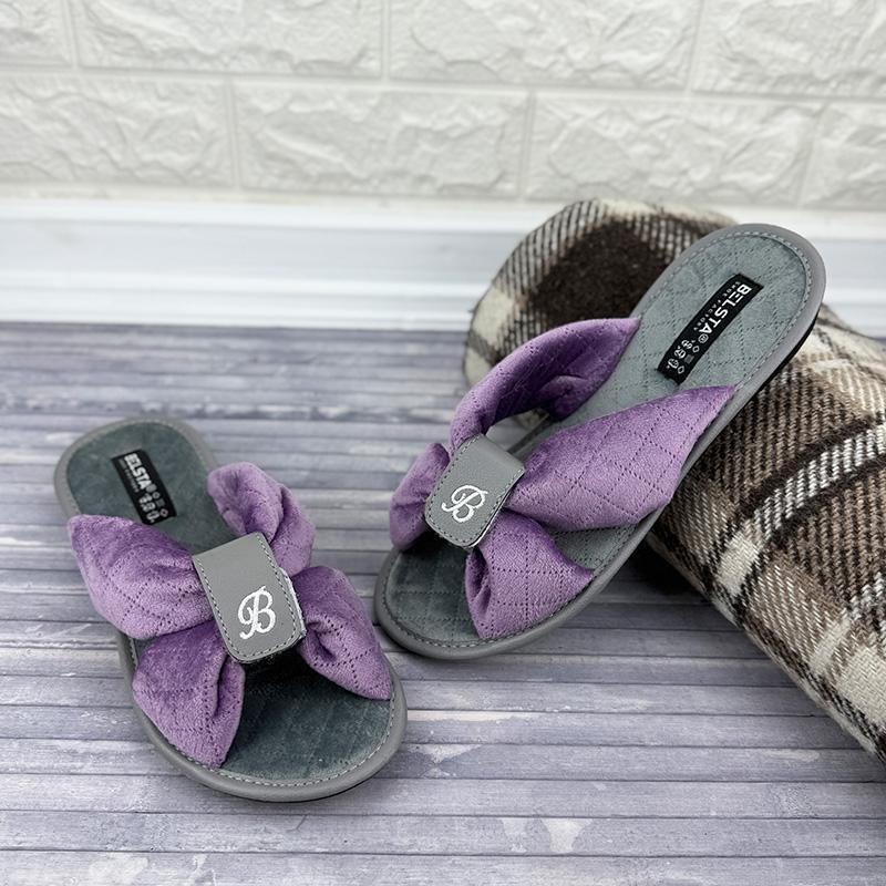 Тапочки кімнатні жіночі відкриті Е-0089-12-3 p. 39 25-25,5 см Фіолетовий (107673695)