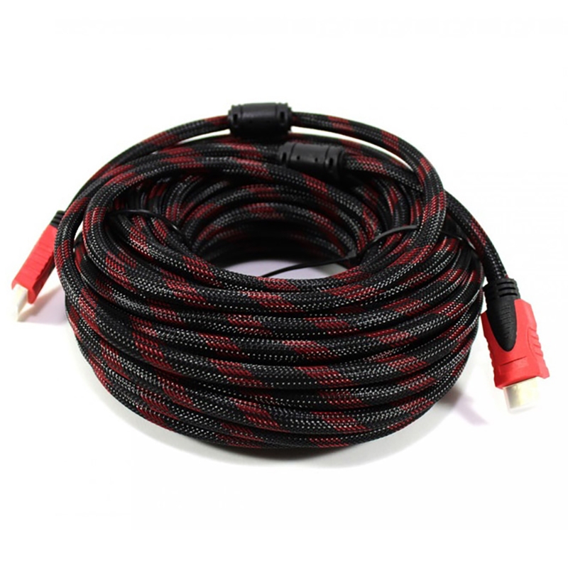 Кабель HDMI-HDMI мультимедийный V1.4 усиленный обмотка 5 м (tf6787)