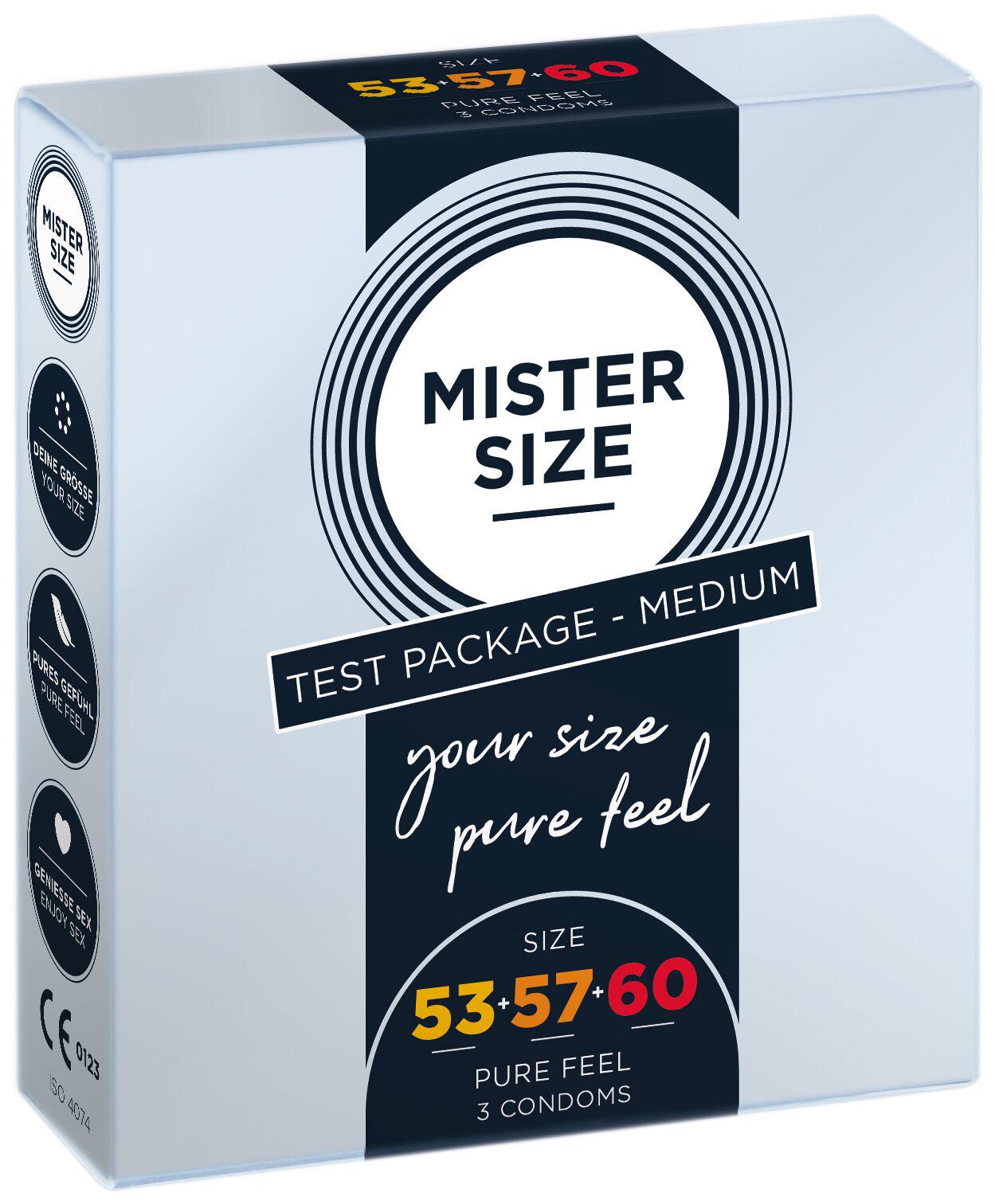 Презервативы Mister Size Pure Feel 0,05 мм р. 53/57/60 3 шт. (SO8040)