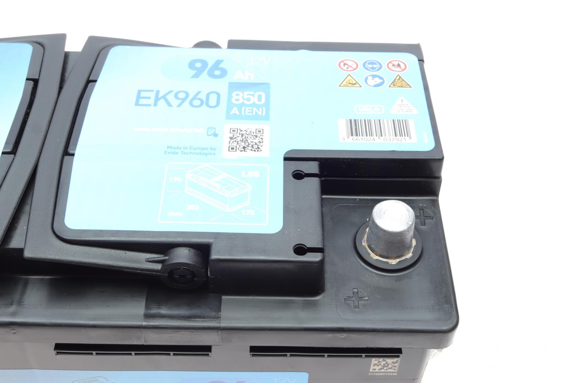 Аккумулятор EXIDE AGM R EN850 96 Ah-12 V 353х175х190 мм (12N9-4B-1) - фото 2
