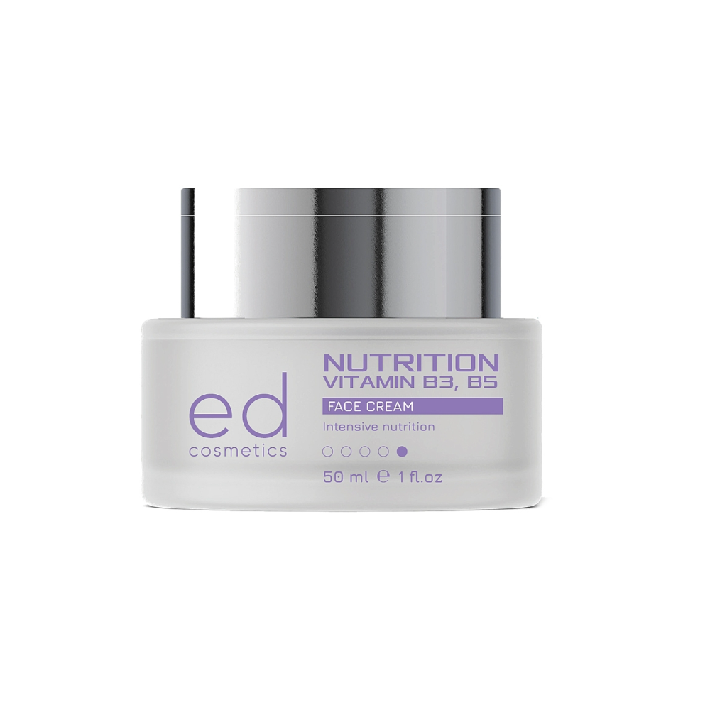 Крем для обличчя з вітамінами B3, B5 ED Cosmetics Nutrition Vitamin B3, B5 Face Cream 50 мл Крем для обличчя з вітамінами B3, B5 ED Cosmetics Nutrition Vitamin B3, B5 Face Cream 50 мл