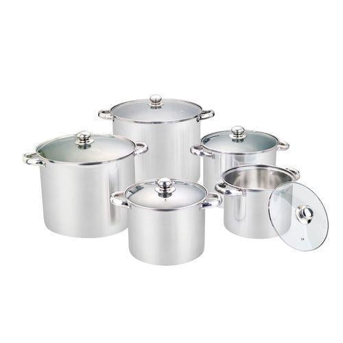 Набор кастрюль с крышками Supretto 10 пр. Серый