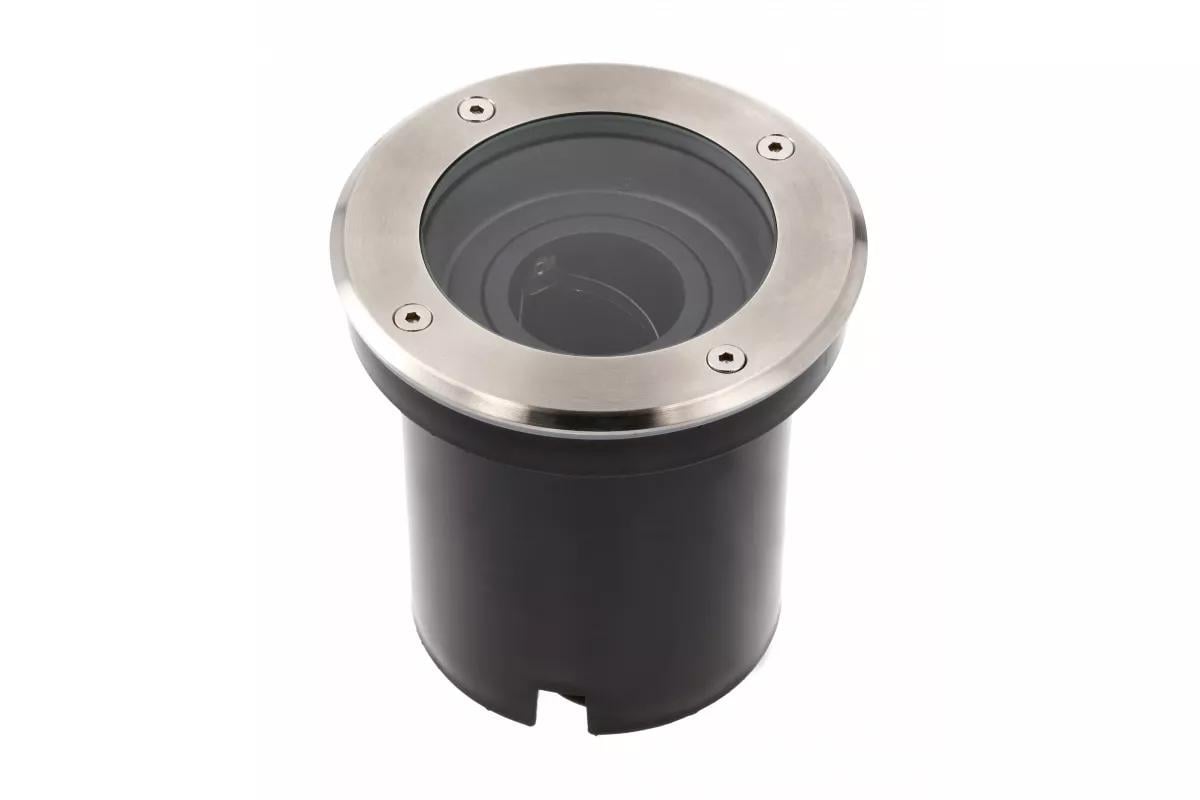 Грунтовый светильник круглый GTV BETA-K GU10 IP67 инокс с регулировкой (27685010)