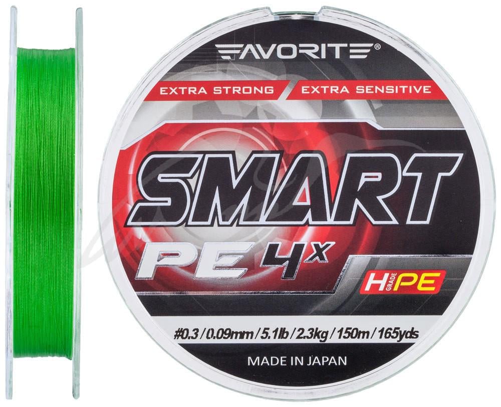 Шнур Favorite Smart PE 4x 150 м 0,242 мм 11 кг 24lb