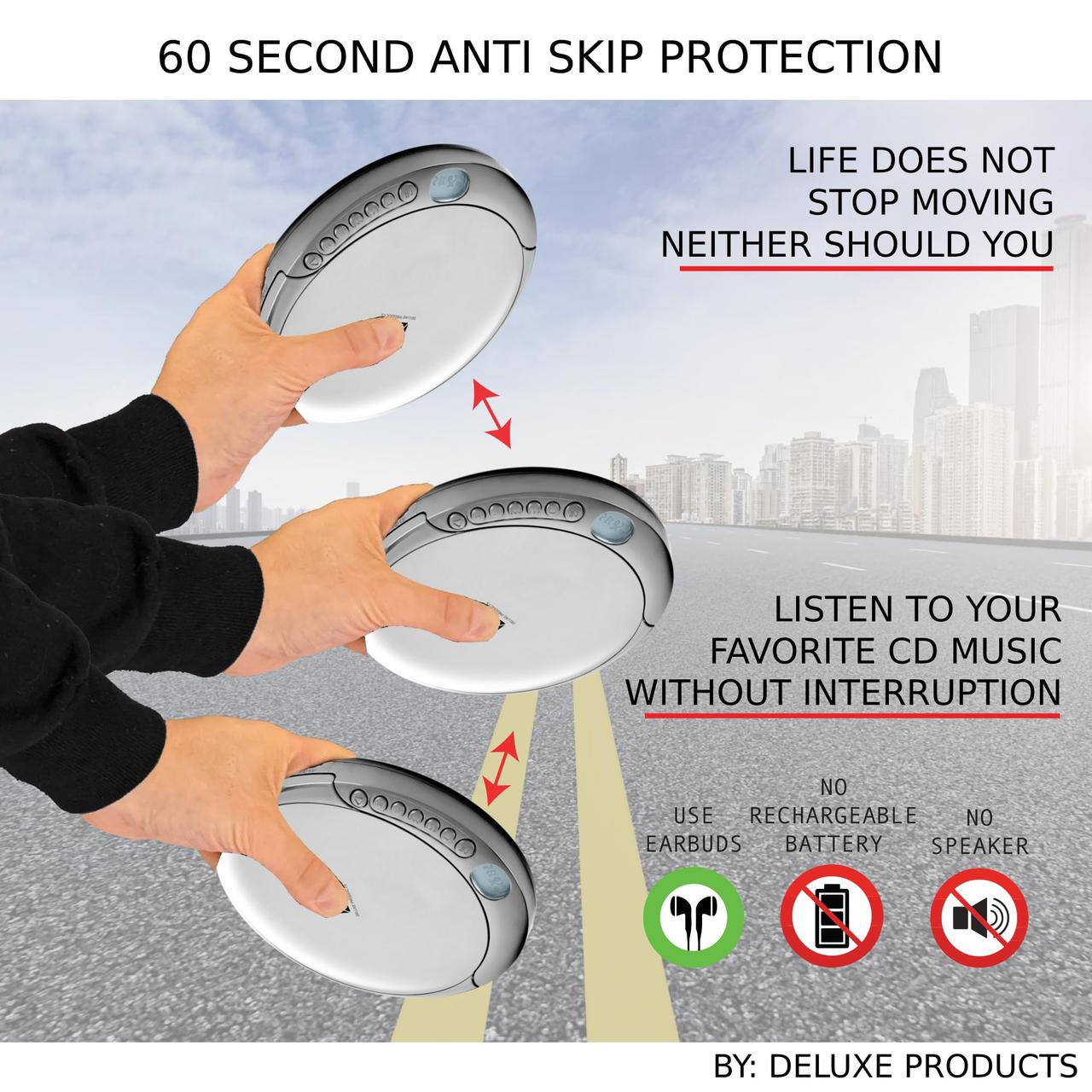 Проигрыватель-CD портативный Deluxe Products DP-PCD-001 ЖК-дисплей - фото 5 Проигрыватель-CD портативный Deluxe Products DP-PCD-001 ЖК-дисплей - фото 5