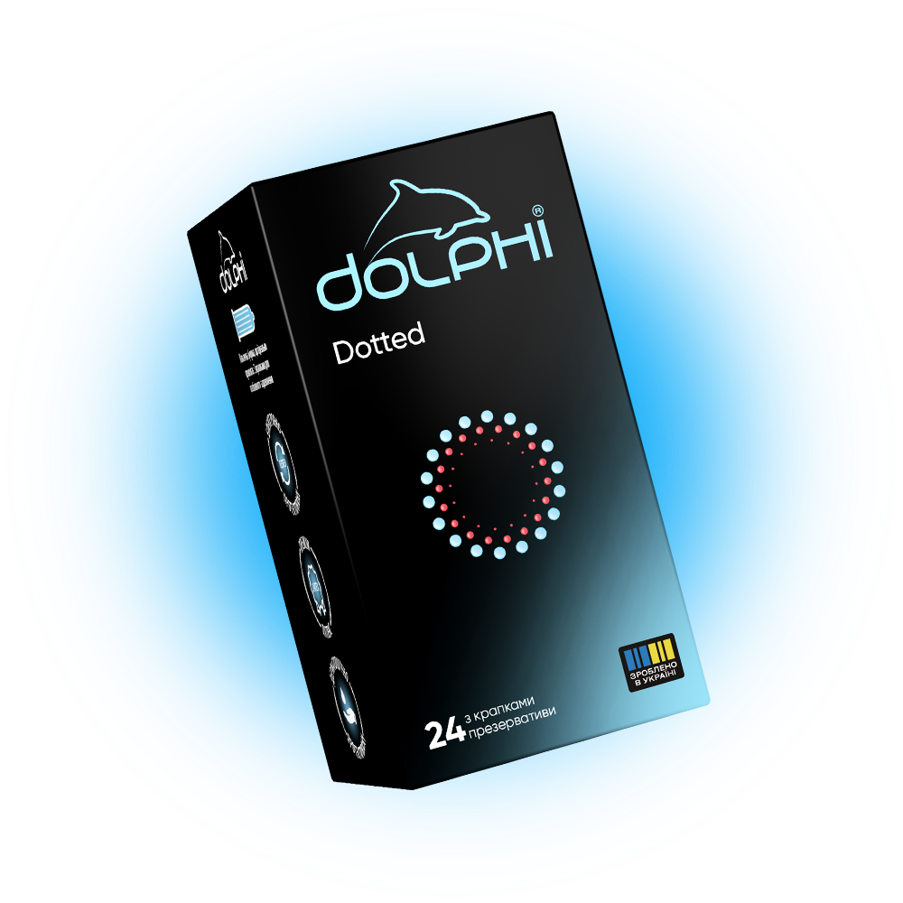 Презервативы Dolphi Dotted с точками 24 шт. (000005106)