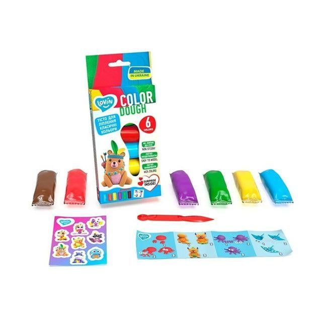 Набор теста для лепки Color Dough 6 цветов (201226)
