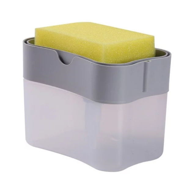 Органайзер із дозатором та мильницею для мочалок Soap Pump Sponge Caddy (18238448) Органайзер із дозатором та мильницею для мочалок Soap Pump Sponge Caddy (18238448)