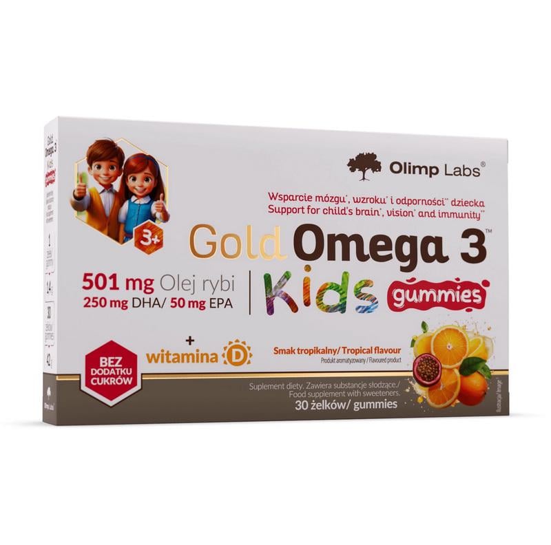 Омега-3 Olimp Gold Omega 3 Kids Gummies 30 жев. конфет Тропические фрукты
