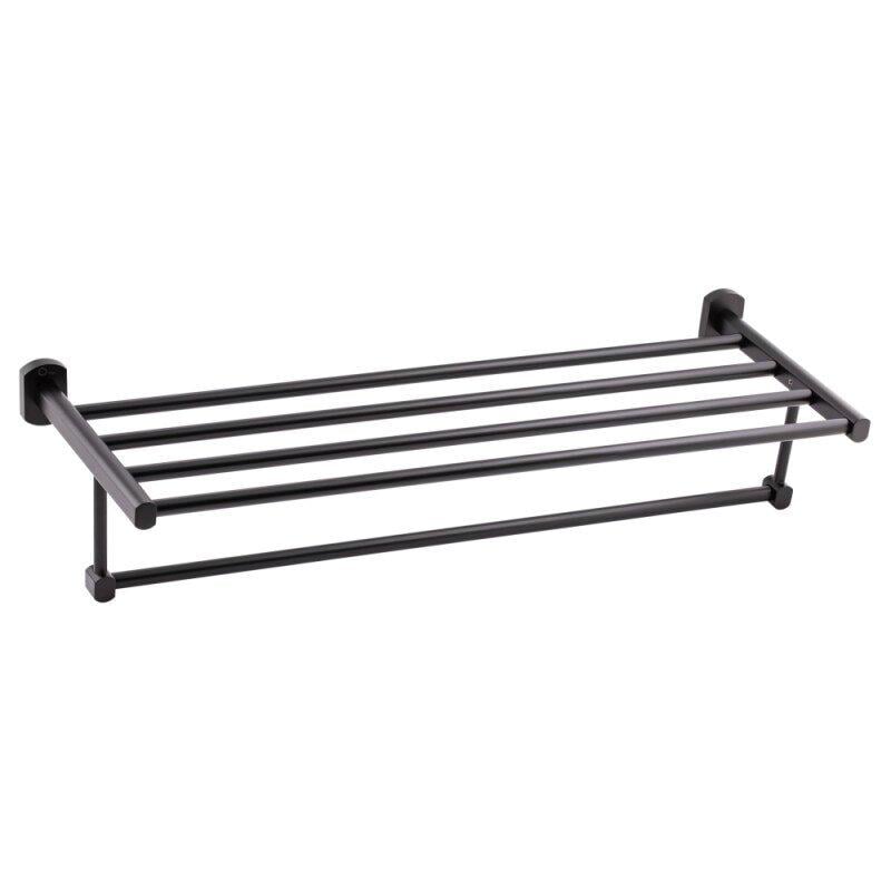 Полка настенная для ванной Q-tap Liberty QTLIBBLM1122 металлическая одинарная Черный (76425)