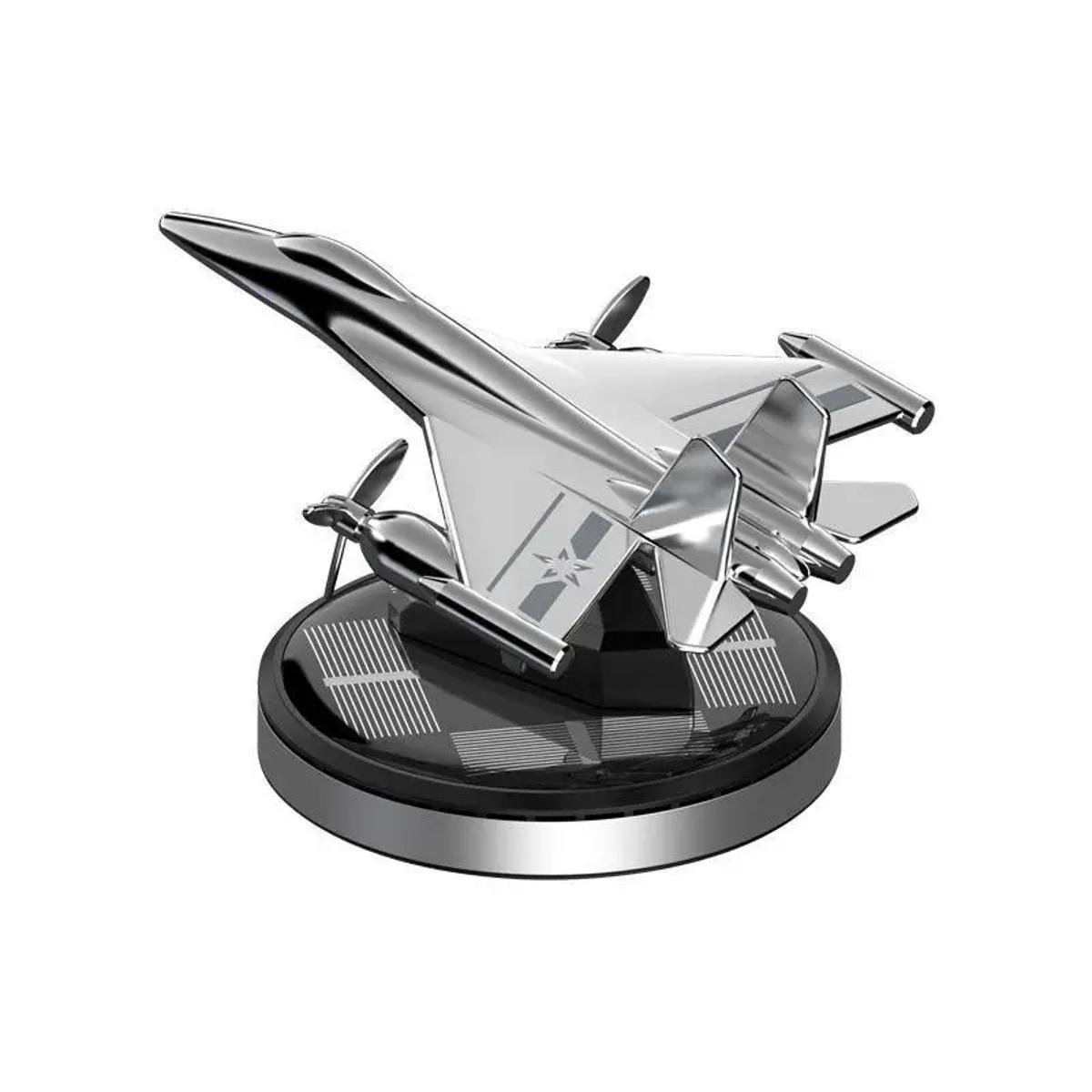 Ароматизатор для авто Літак на сонячній батареї в подарунковій упаковці Silver (tb9-exz-dp8)