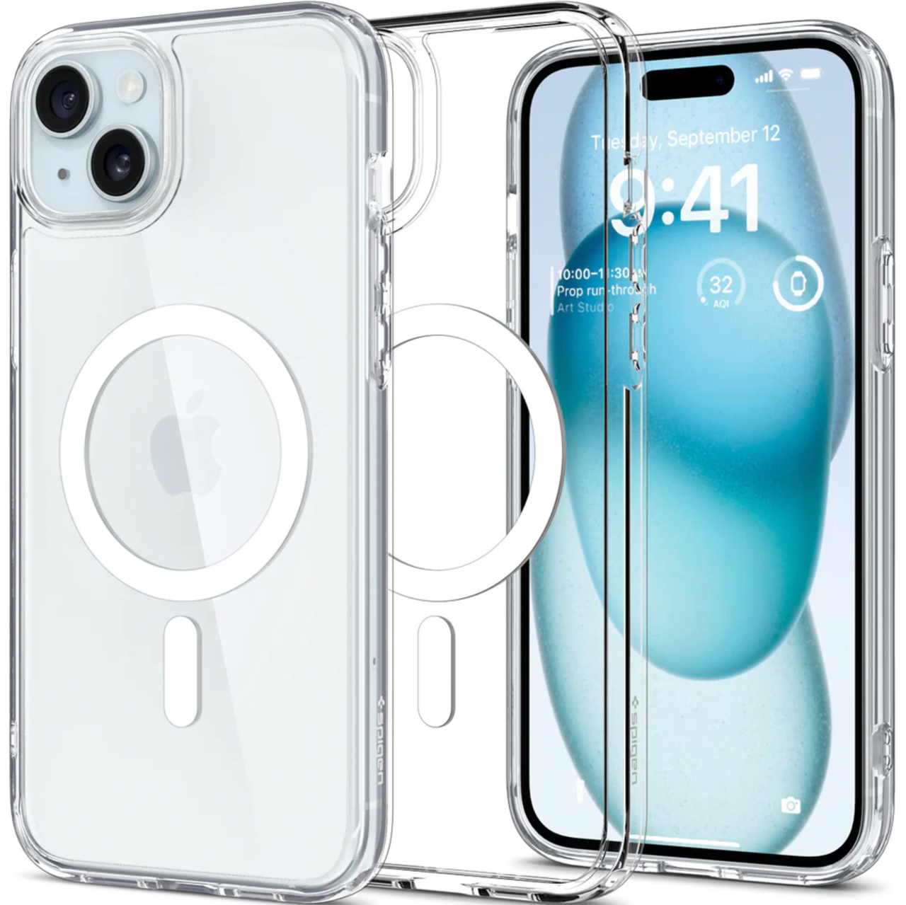 Чохол накладка Spigen Ultra Hybrid Case with MagSafe for iPhone 15 White (ACS06802) - фото 2